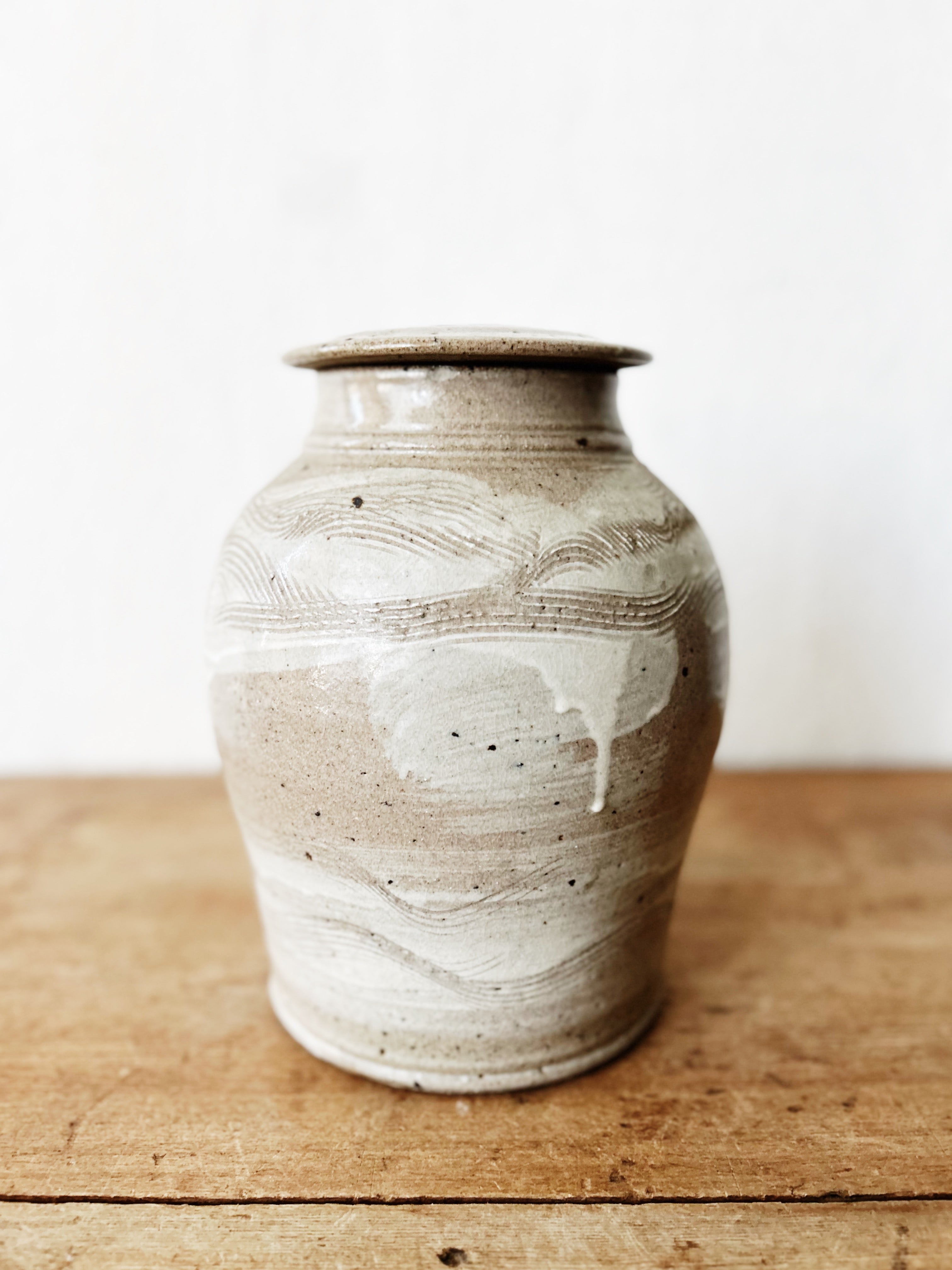 Large Ceramic Lidded Jar