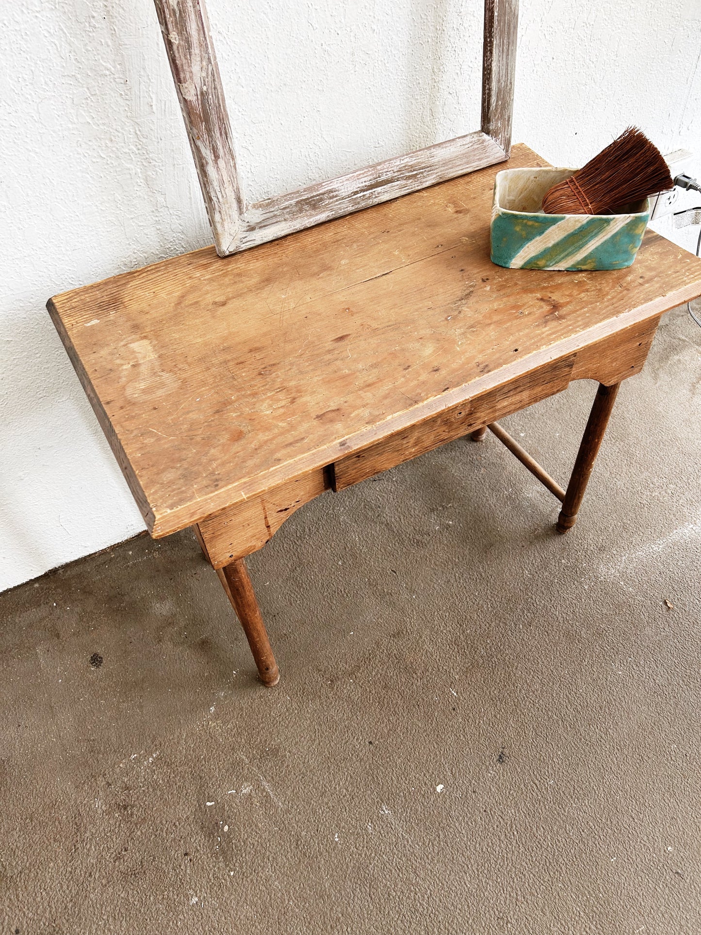 Antique Wood Side Table