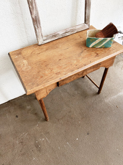 Antique Wood Side Table