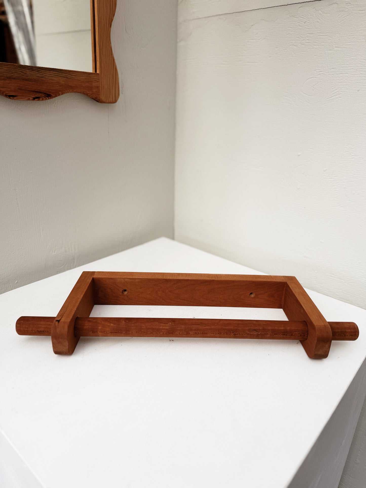 Vintage Wood Towel Holder