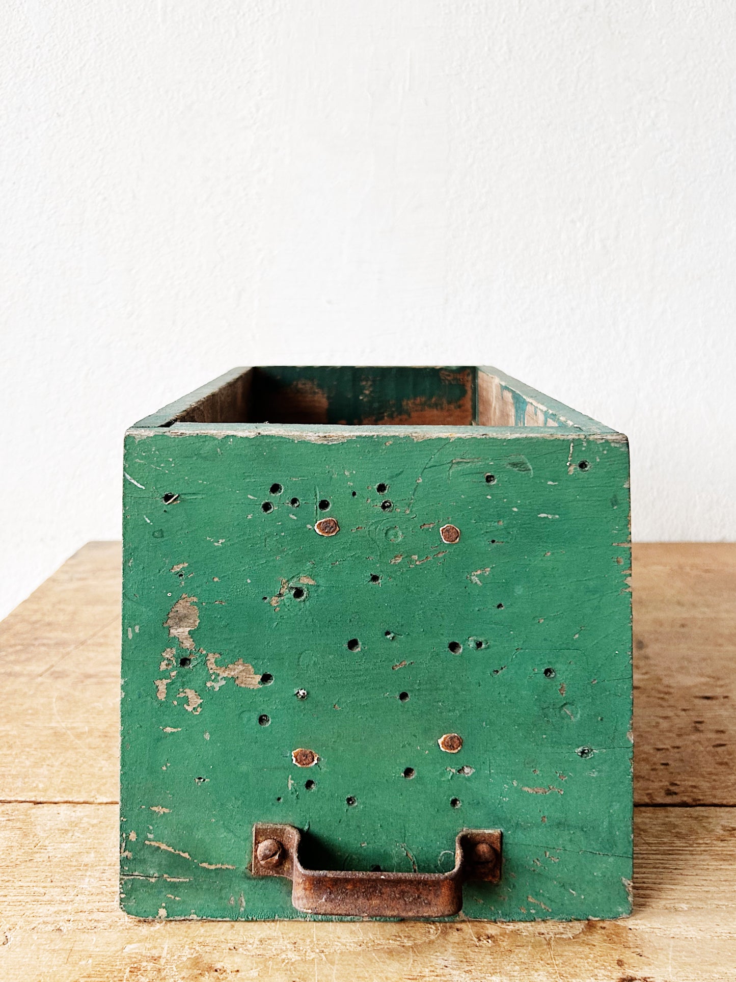 Vintage Industrial Wood Drawer