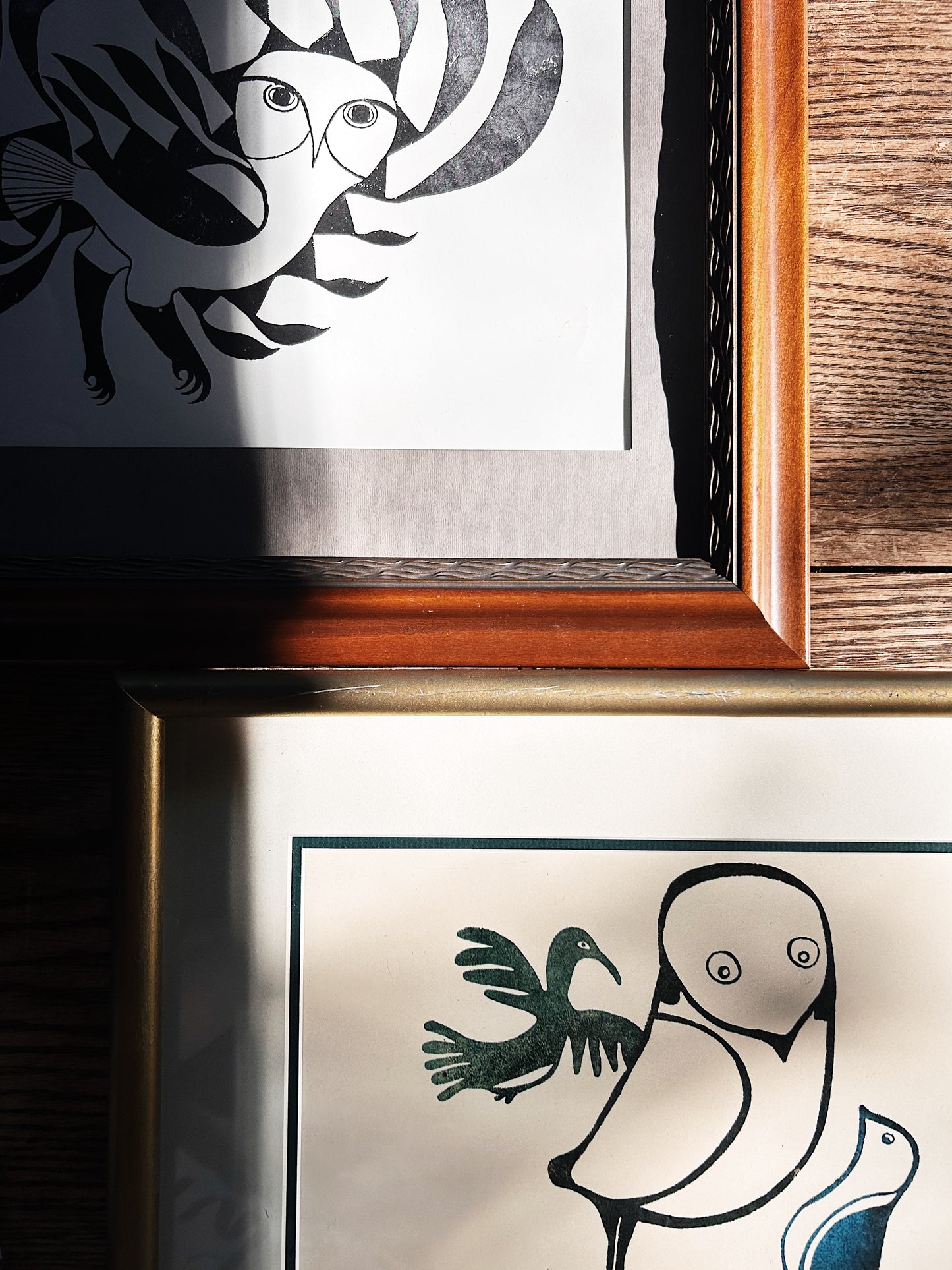 Vintage Original Inuit Woodcut