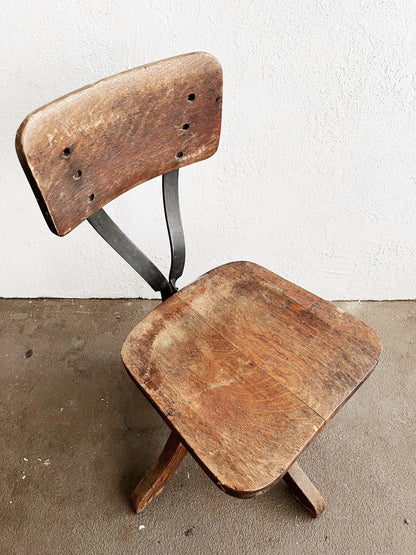 Antique Machine Age Swivel Chair