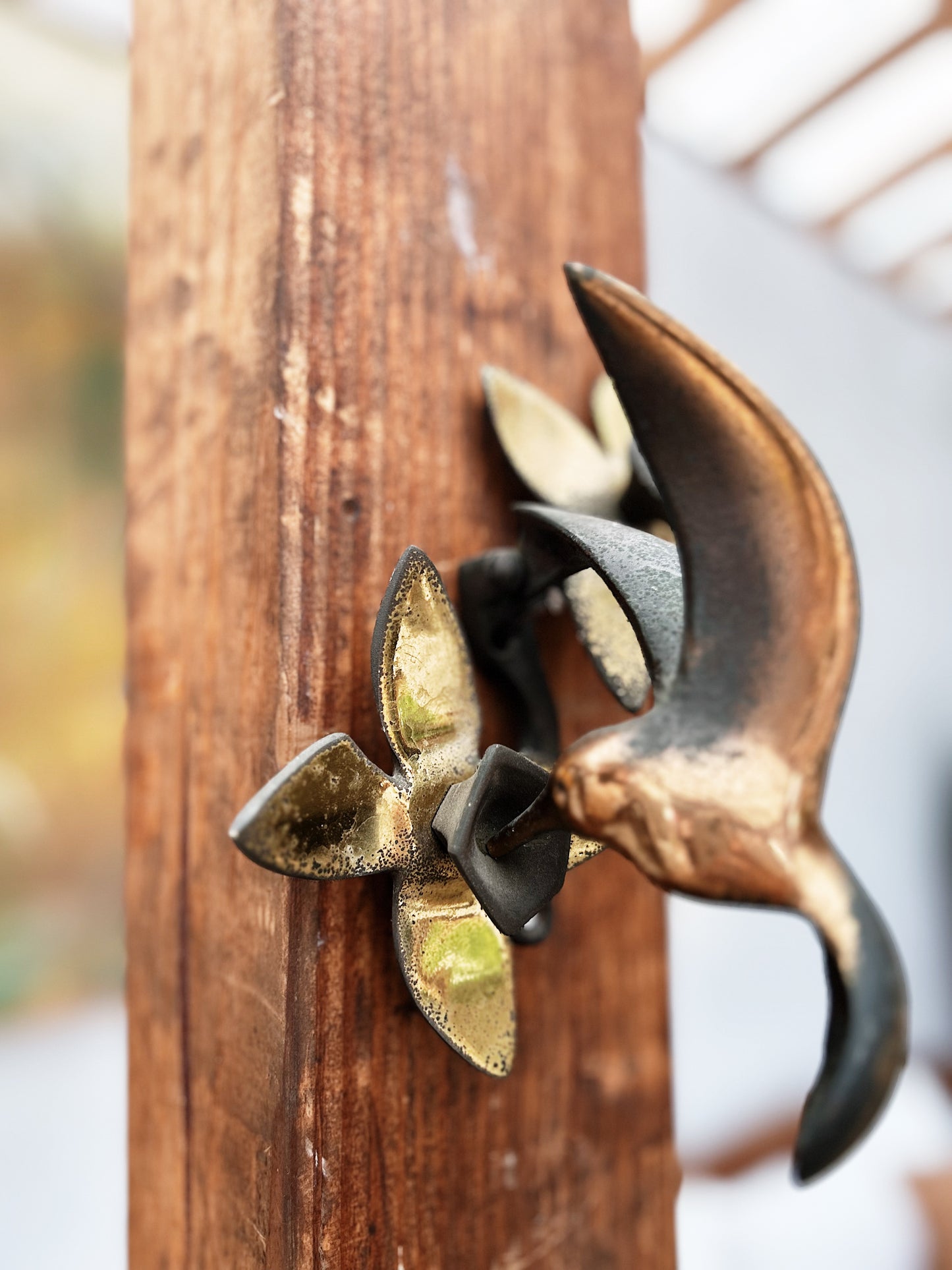 Wonderful Brass Hummingbird Door Knocker
