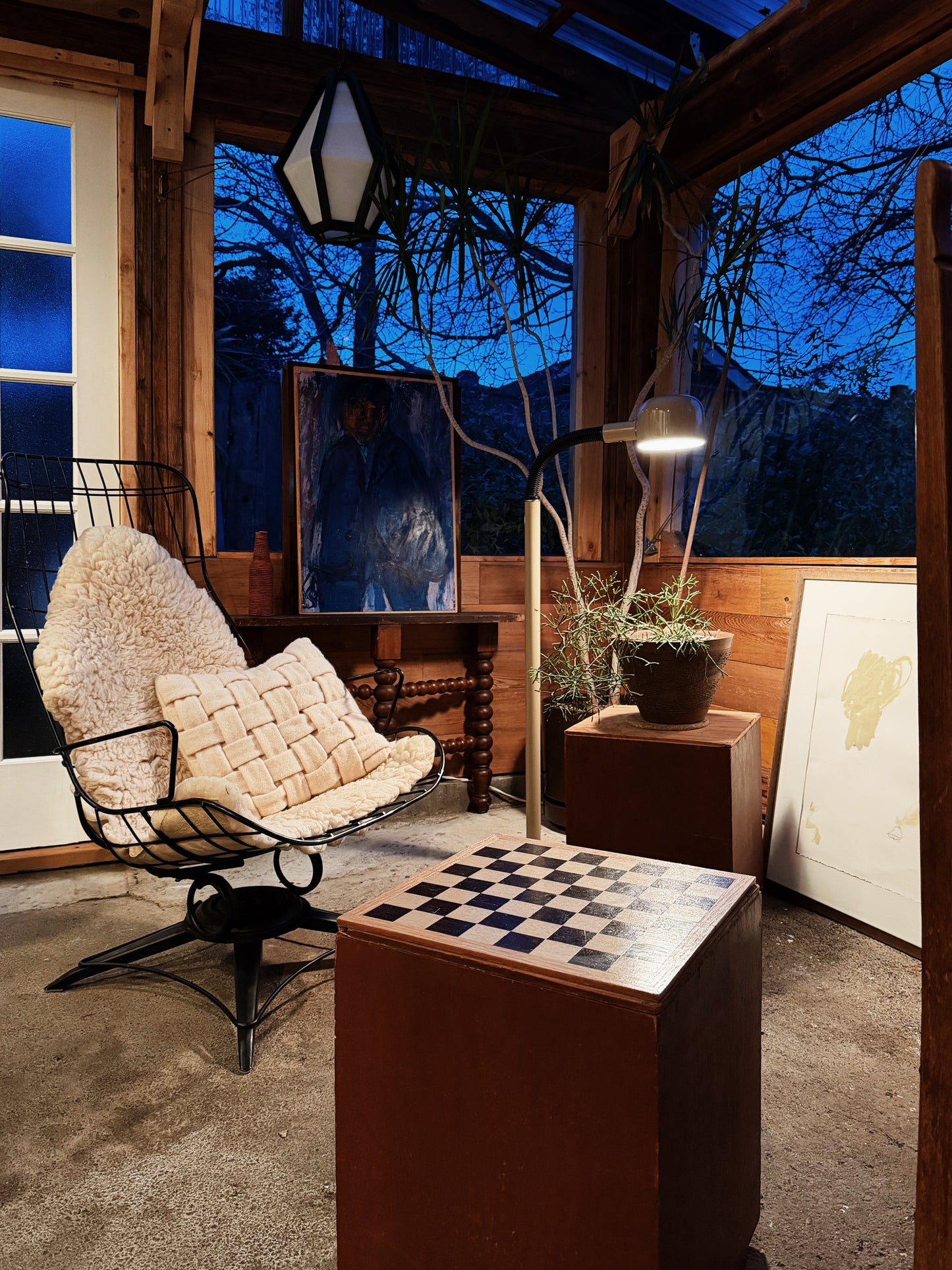 Vintage Homecrest High Back Rocker Chair