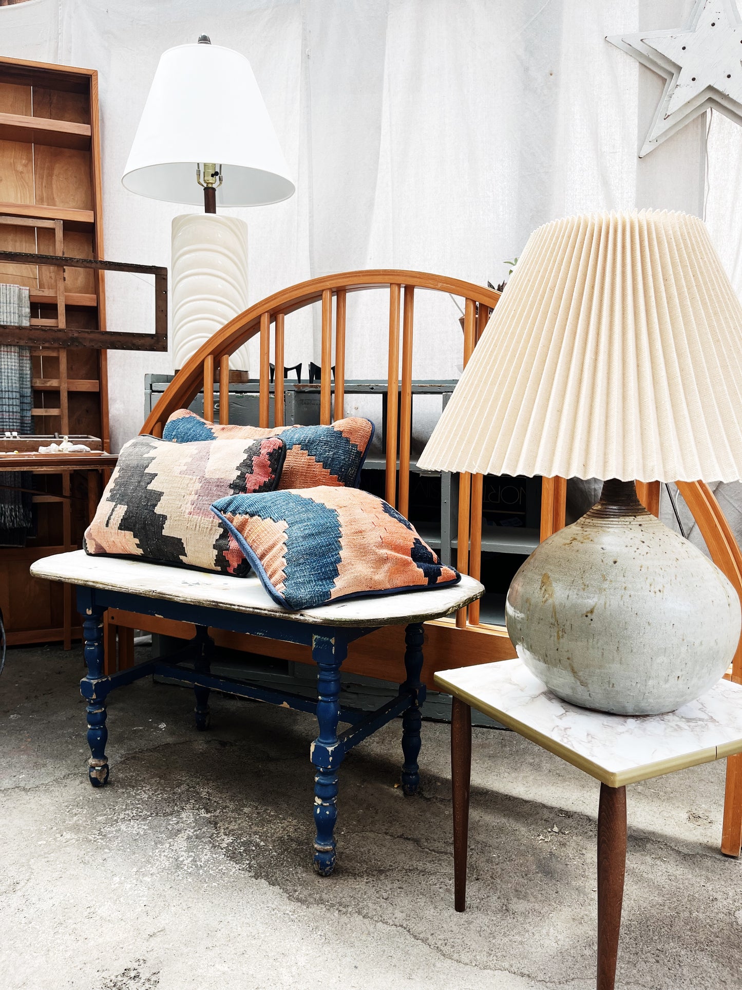 Chunky Mid Century Ceramic Lamp