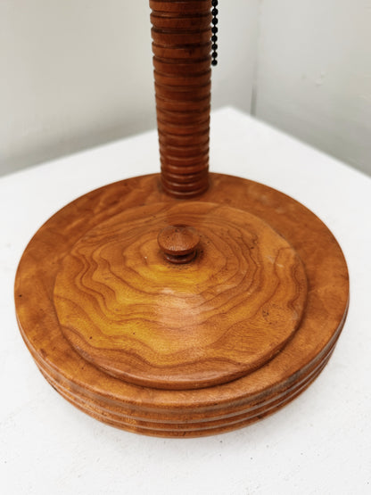 Folk Art Spindle Lamp