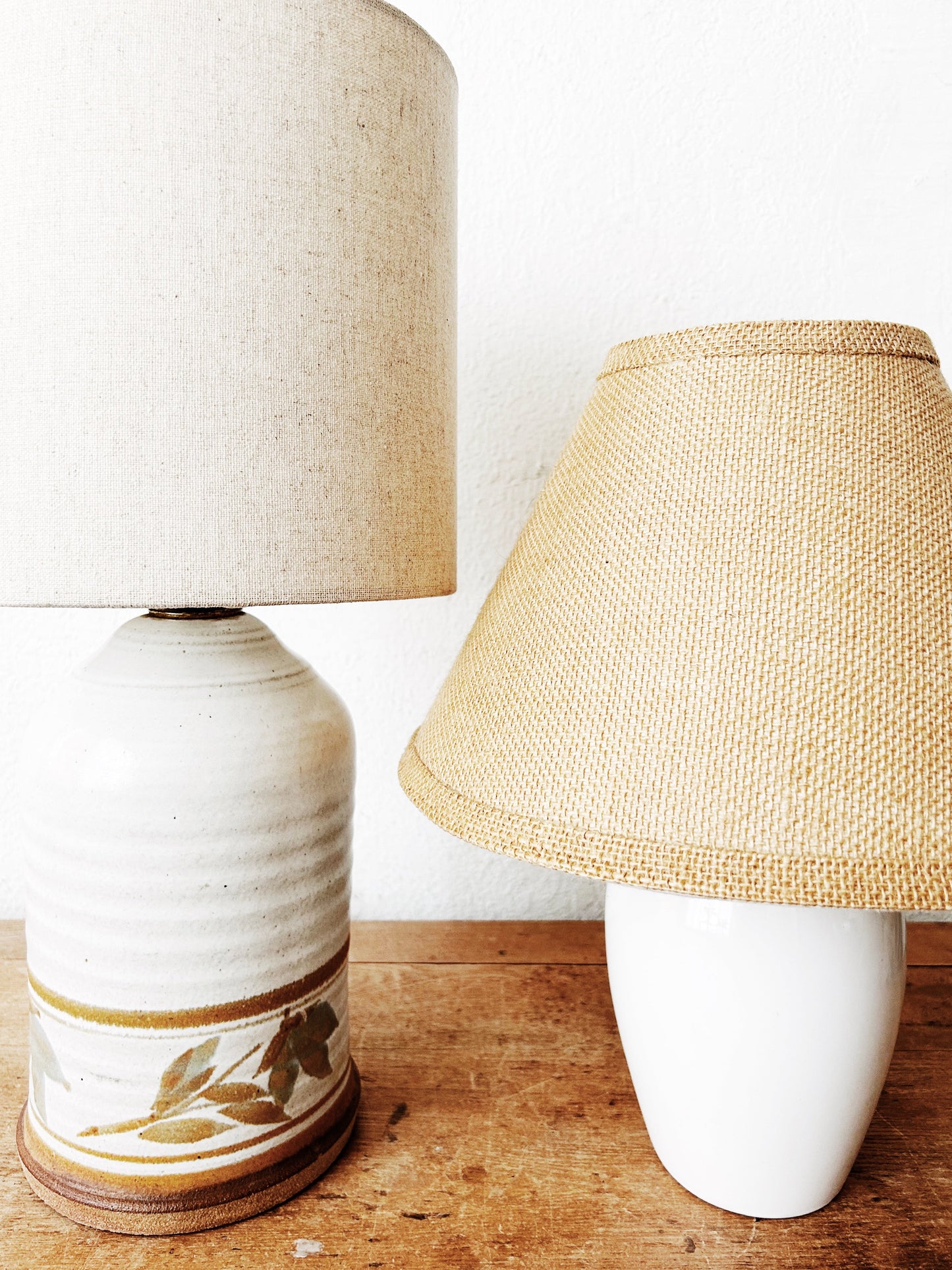 Vintage Ceramic Lamp with Shade