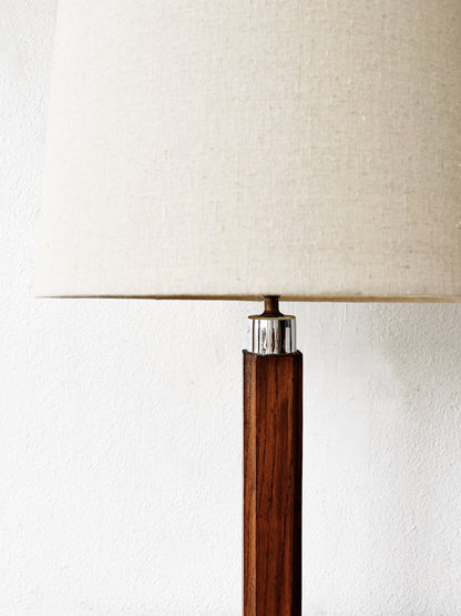 Vintage Handmade Wood Lamp