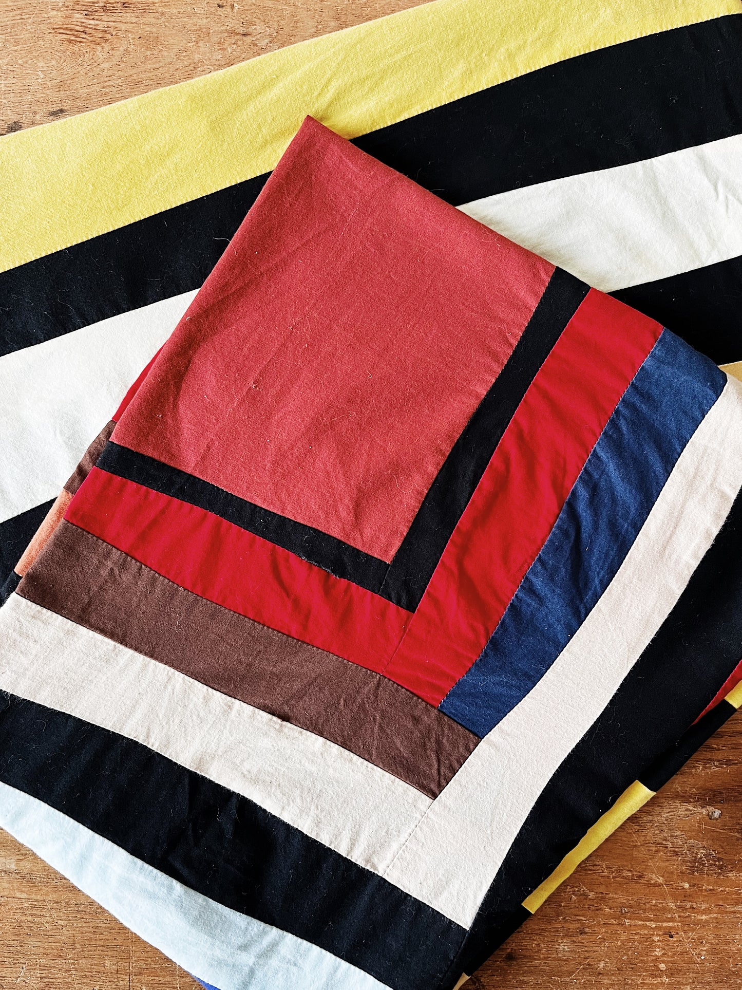Freeform Patchwork Quilt Topper