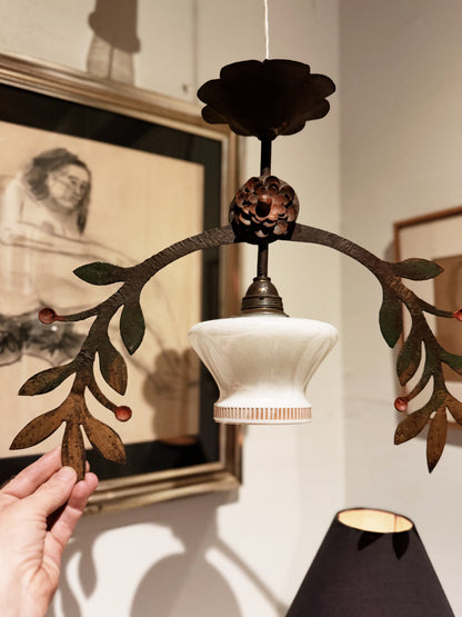 Antique Tole Ceiling Lamp