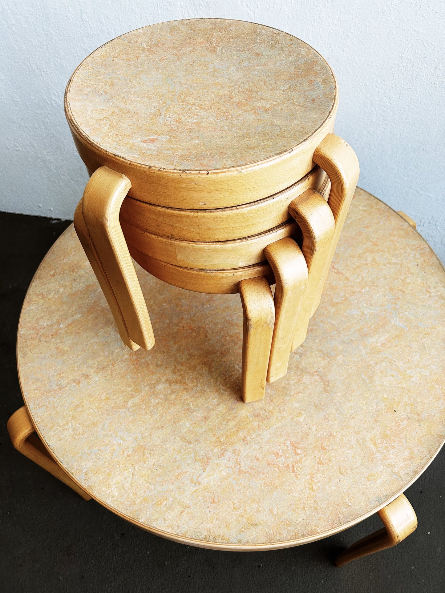 Vintage Magnus Olesen Kids Table and Stools Denmark