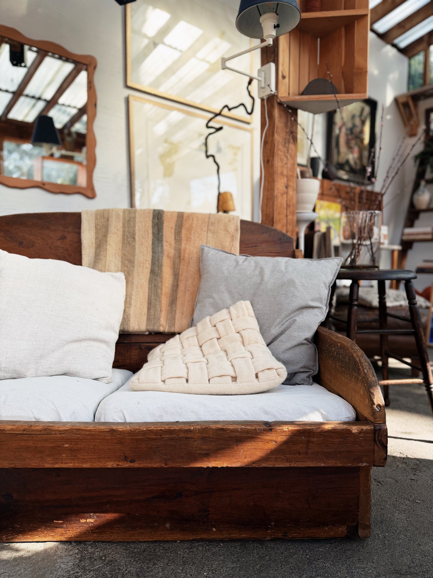 Vintage Handmade Loveseat