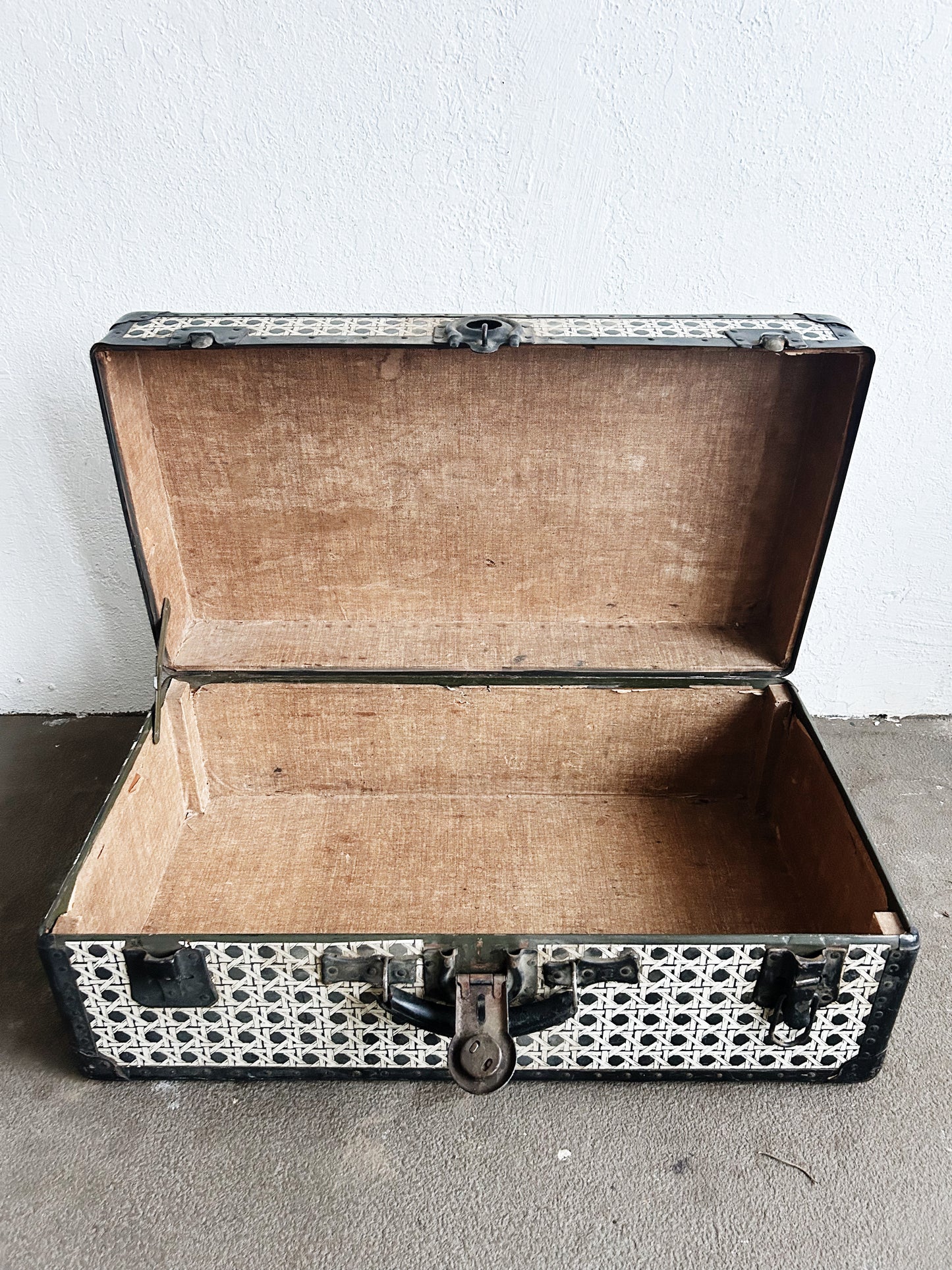 Antique Shwayder Bros. Trunk/Foot Locker