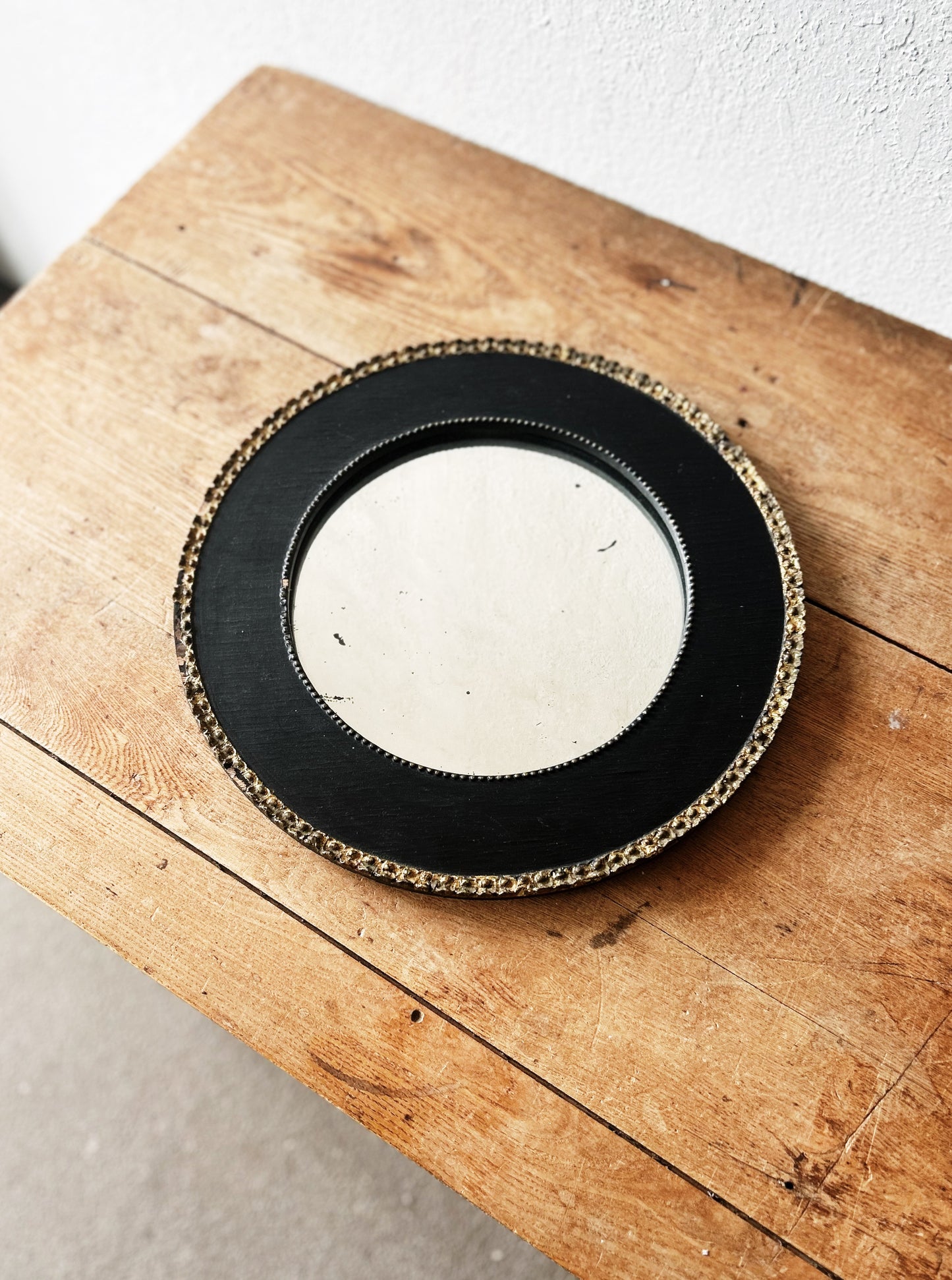 Antique Round Mirror