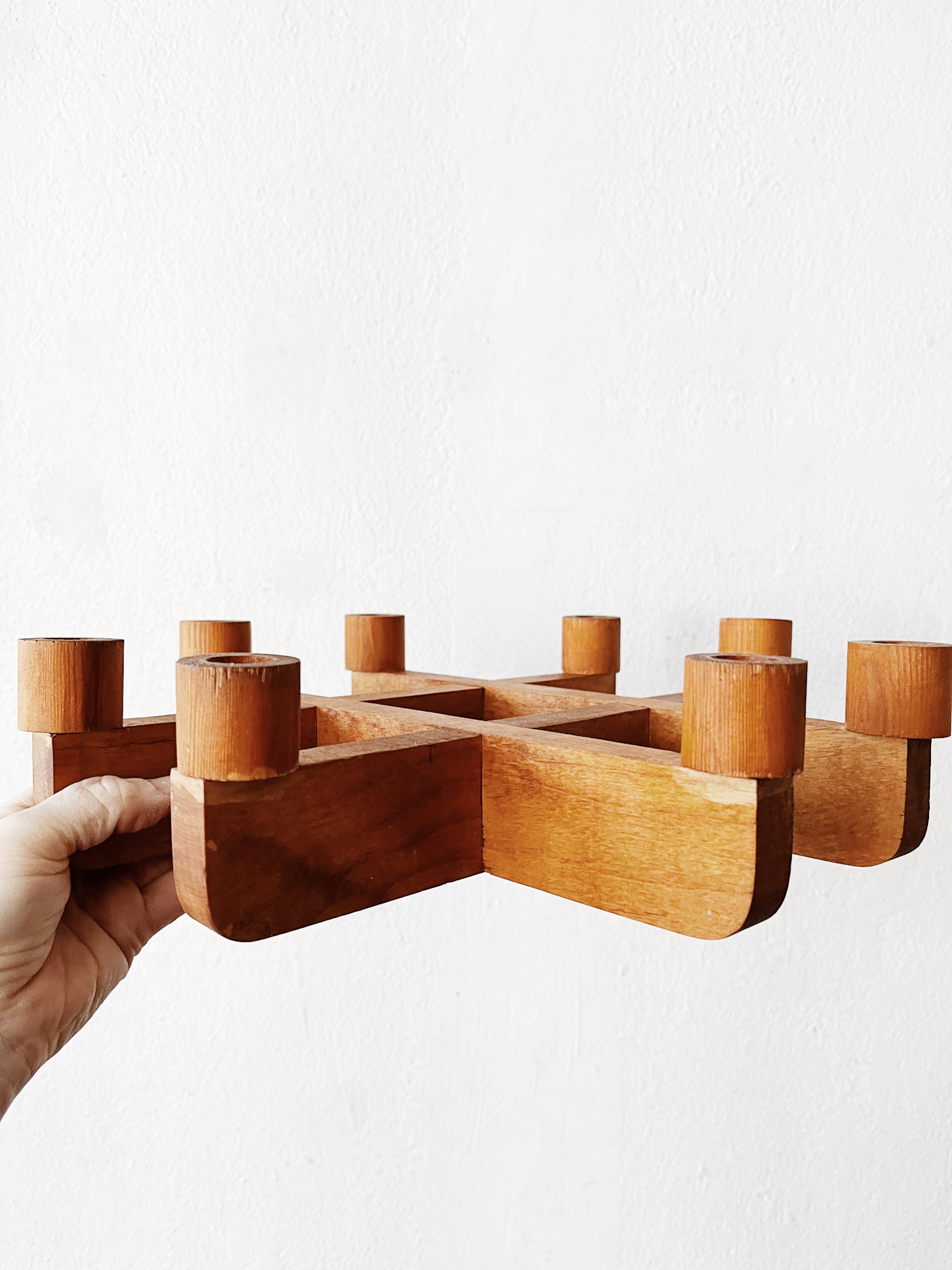 Handmade Swedish Folk Candelabra - Thumbnail 2