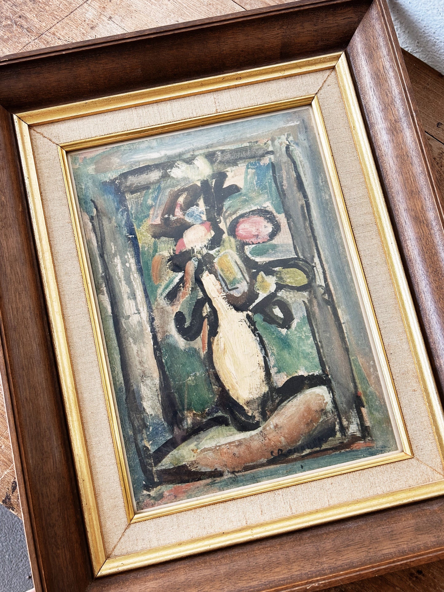Mid Century Framed George Rouault Lithograh
