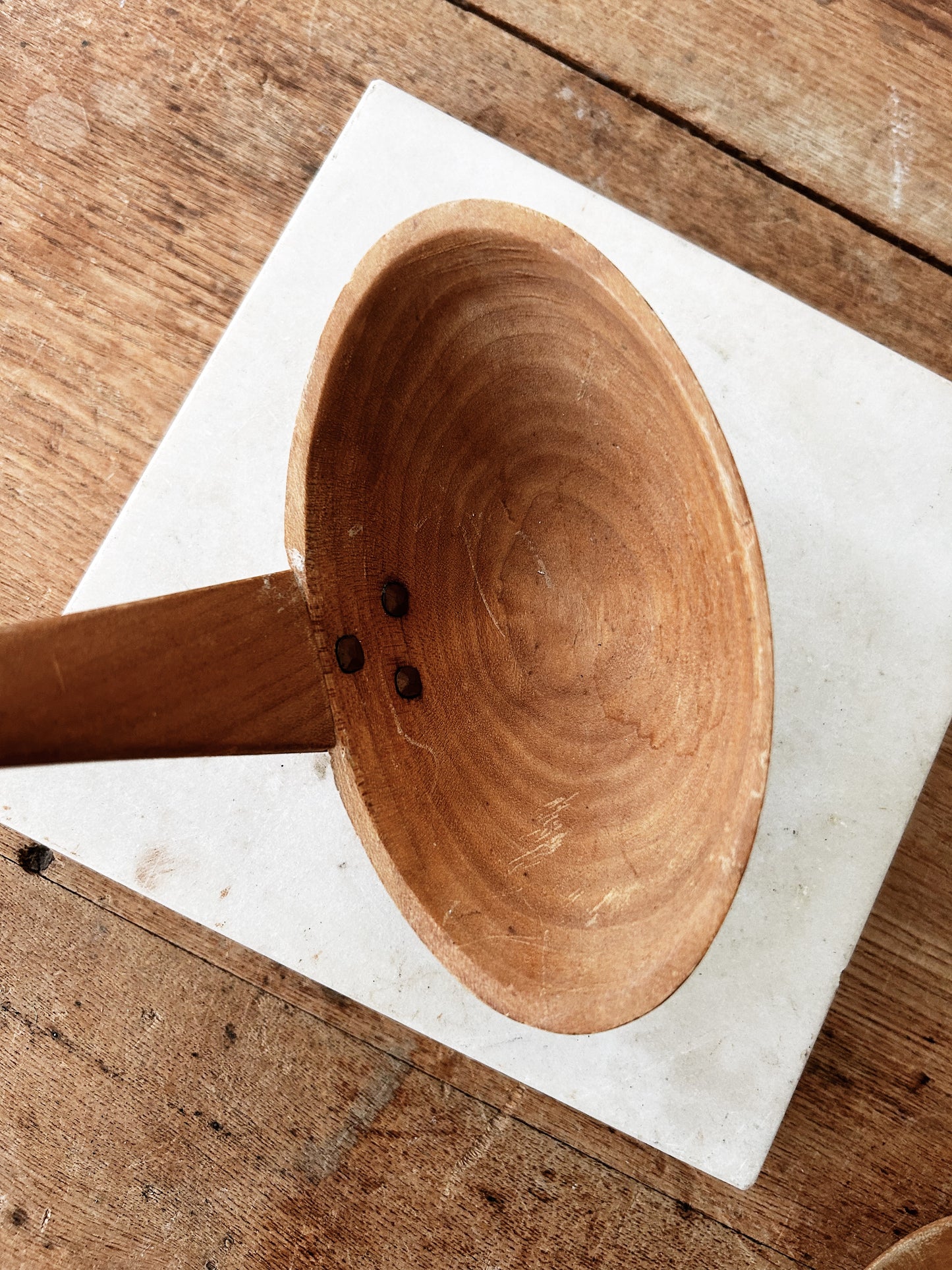 Handmade Wood and Copper Utensil Set