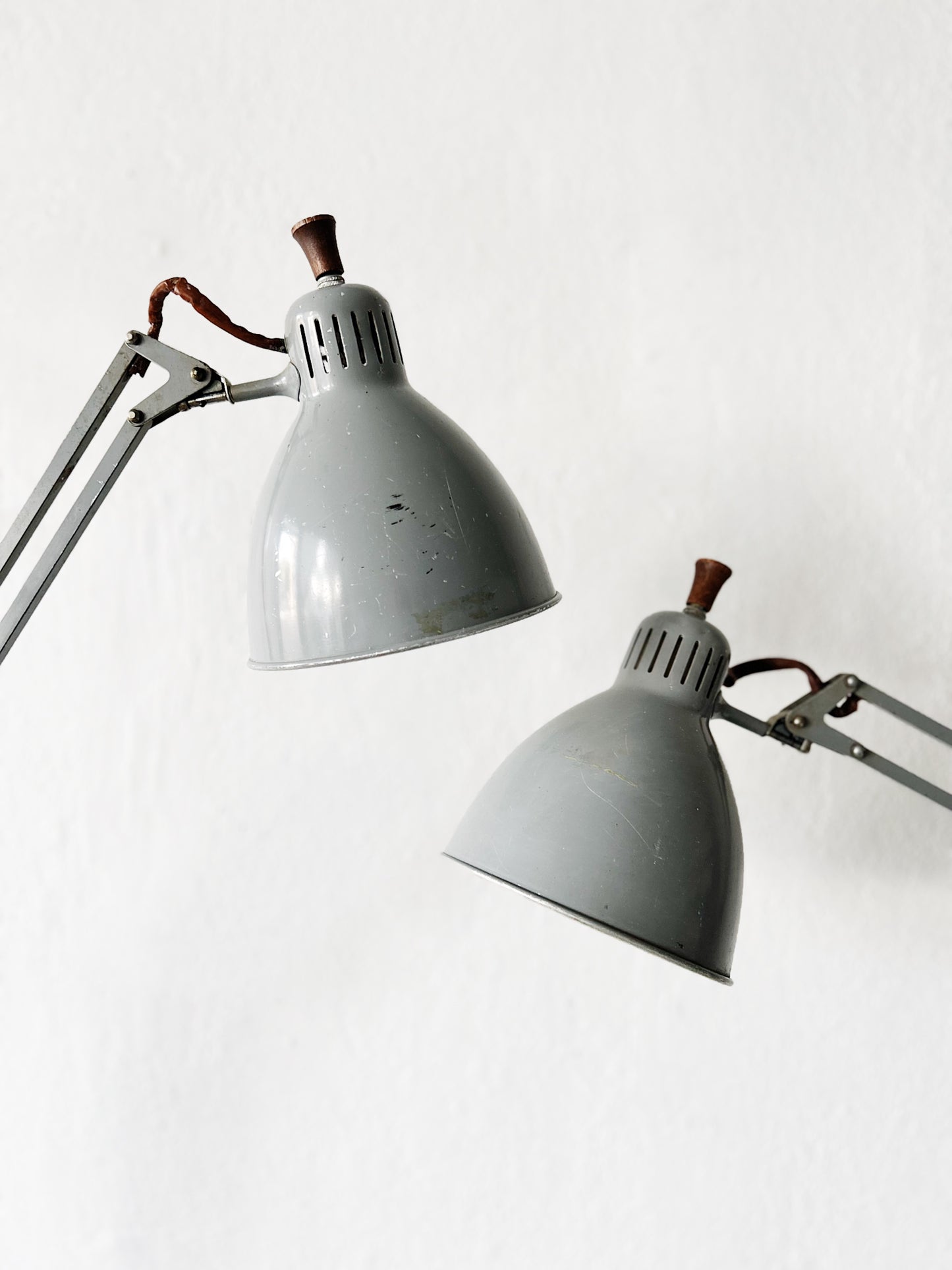 Matching XL Early Luxo Anglepoise Lamps