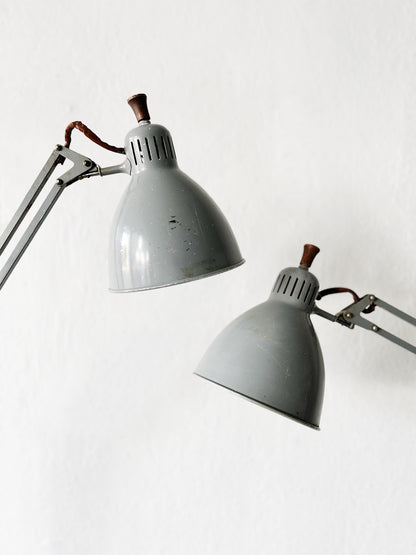 Matching XL Early Luxo Anglepoise Lamps