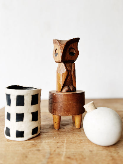 Handmade Checkered Vessel