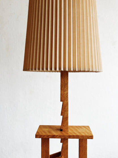 Vintage Oak Lamp