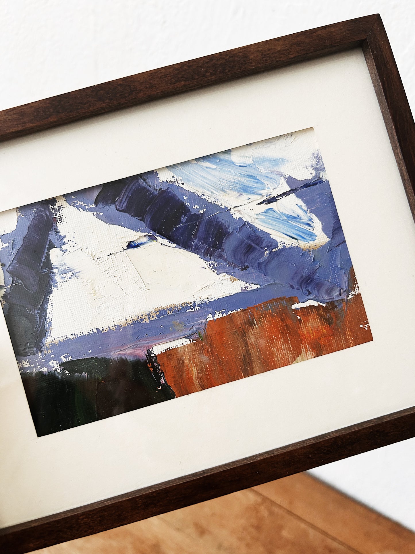 Framed Abstract Oil Painting