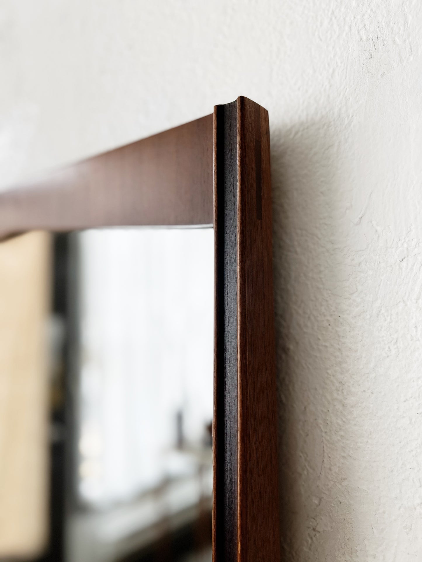 Mid Century Walnut Mirror