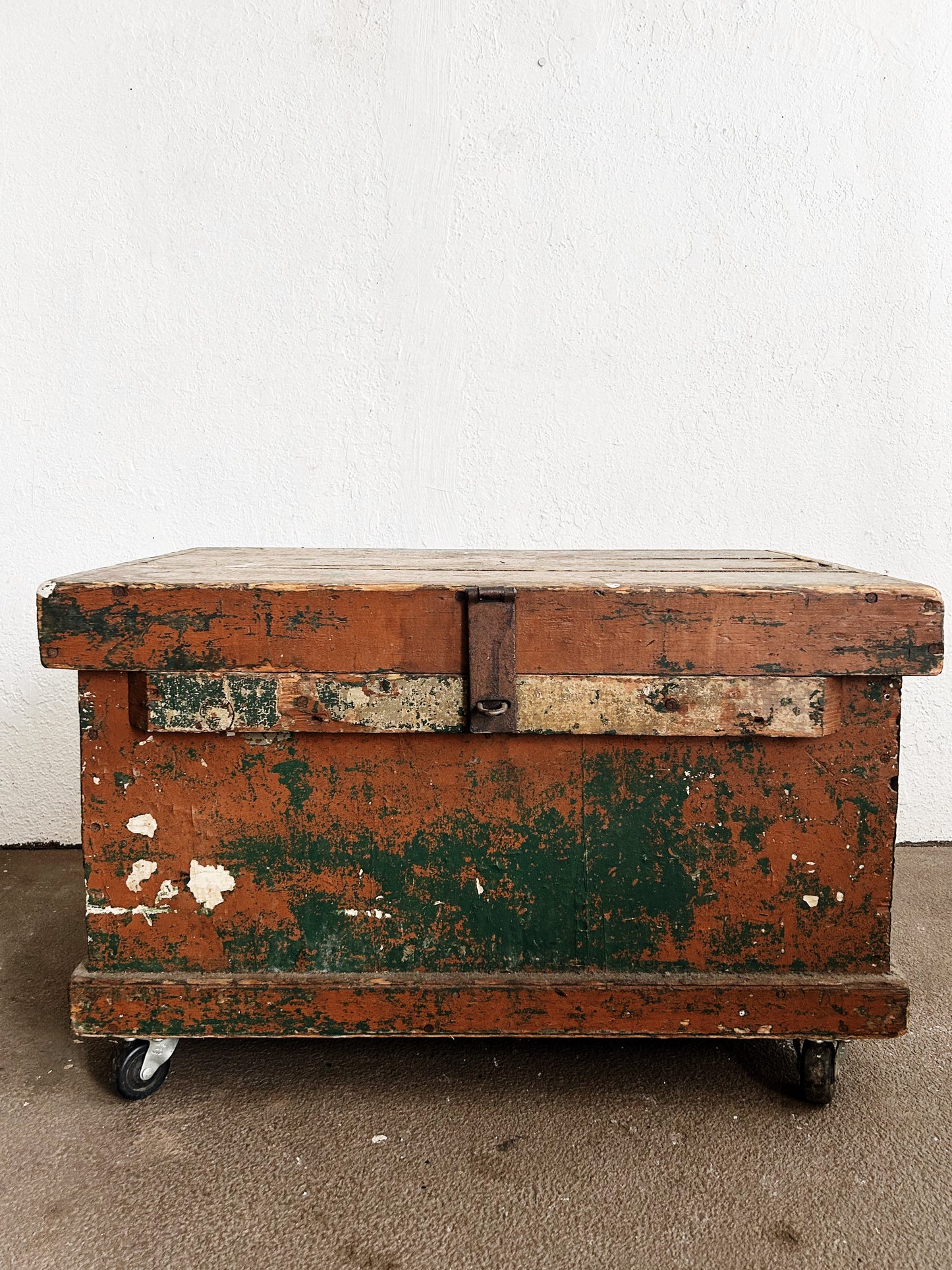 Antique Wood Trunk