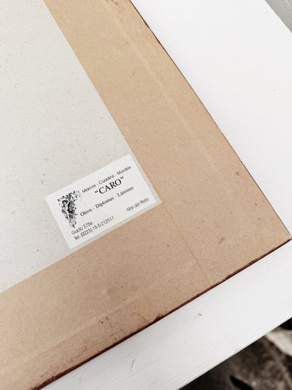 Vintage 1970s Abstract Landscape Painting