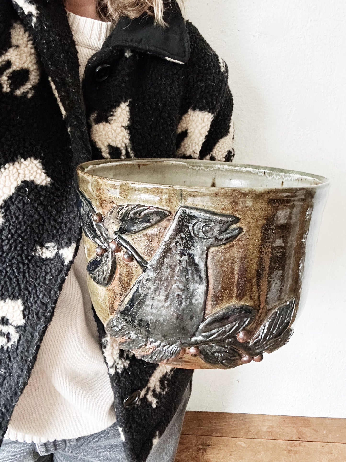 Large Handmade Ceramic Bowl or Planter