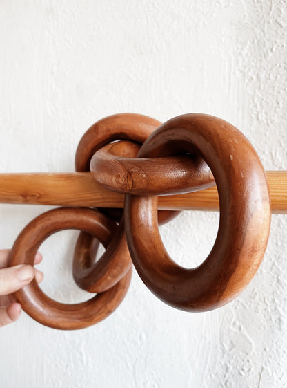Wooden Chain Sculpture