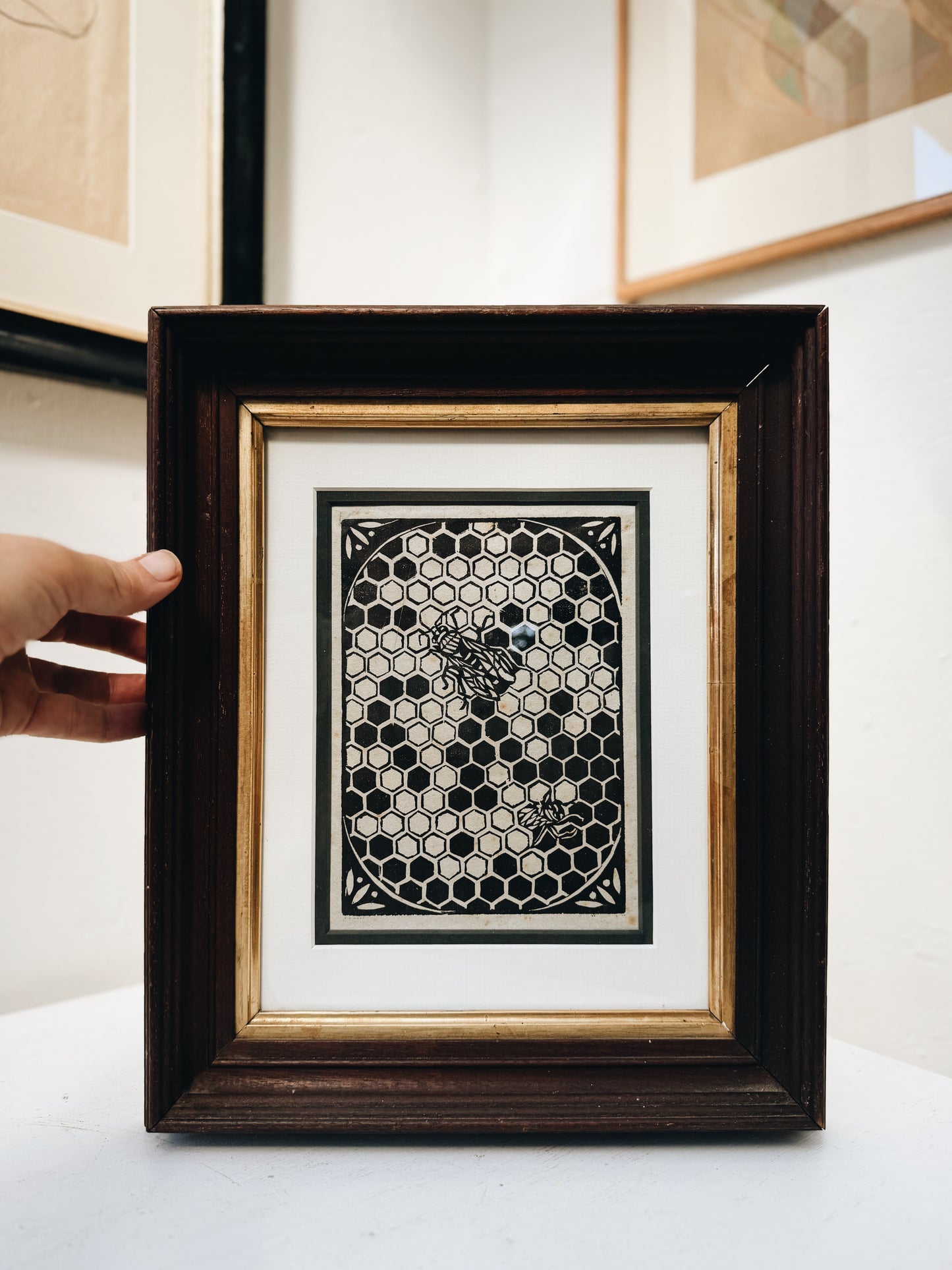 Vintage Original Block Print