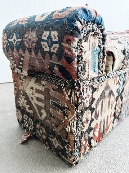 Antique Kilim Storage Bench