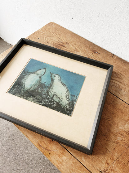 Mid Century Original Signed Painting