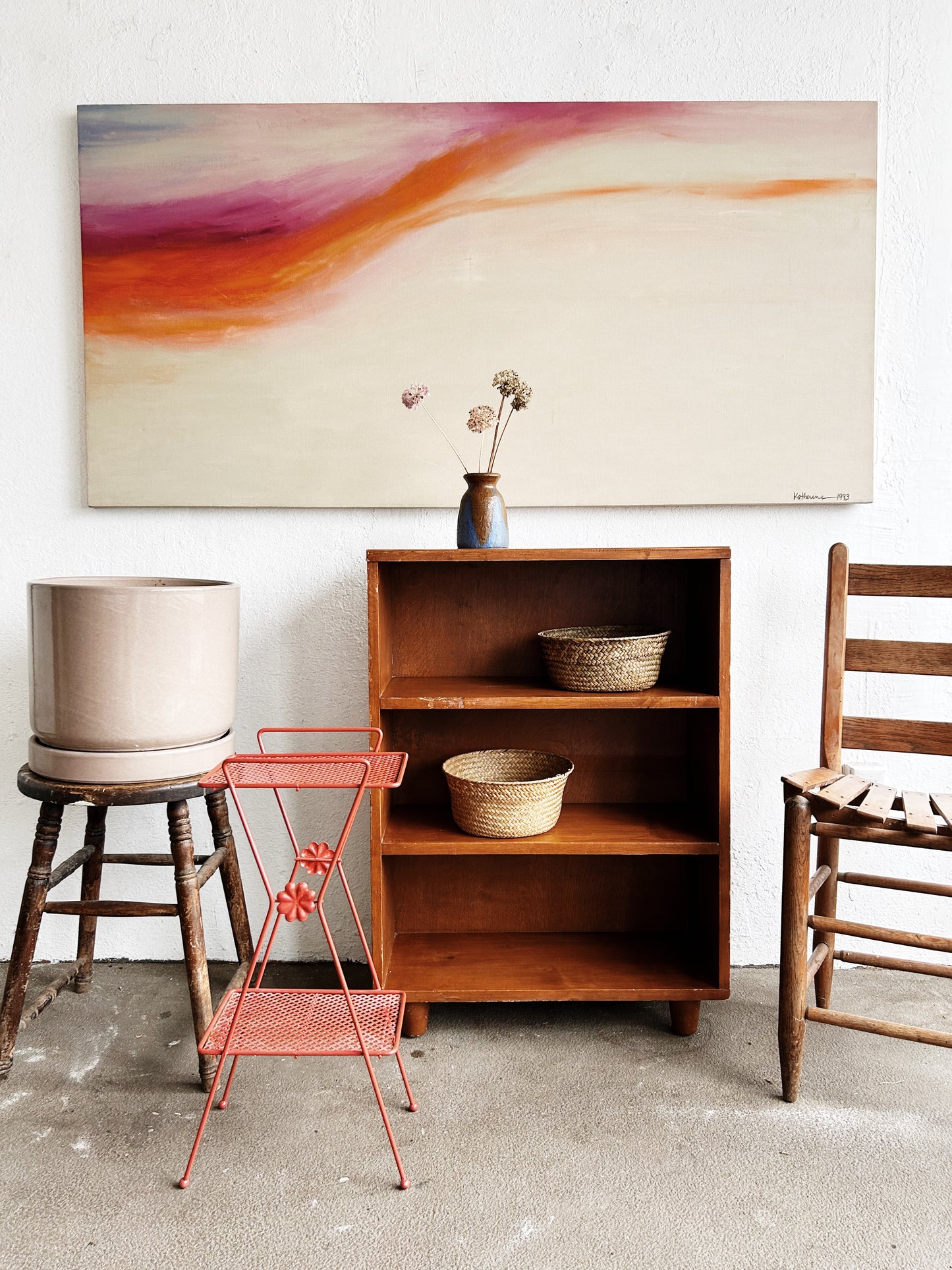Large Original Vintage Painting
