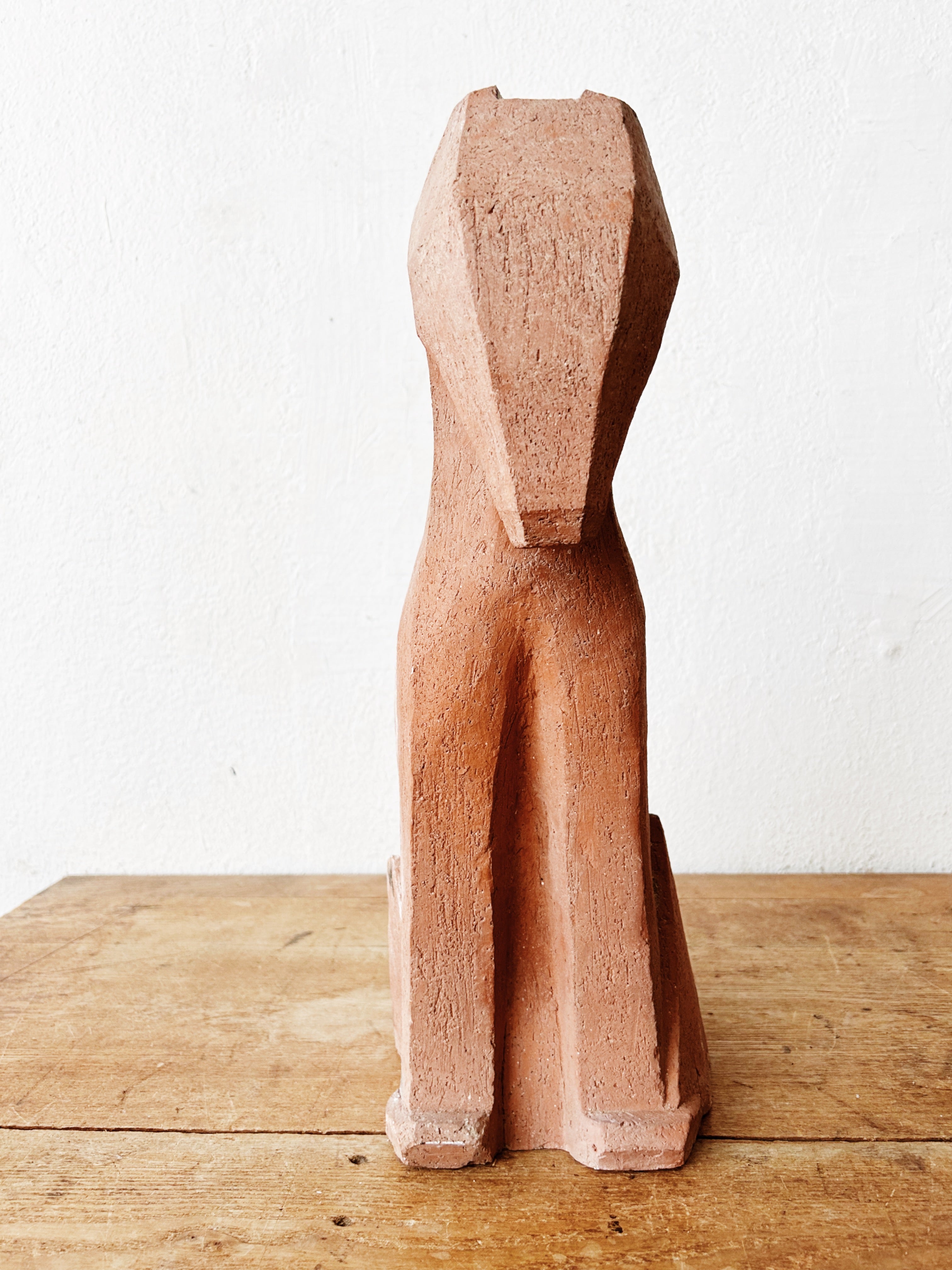 Large Terra Cotta Dog Sculpture - Thumbnail 3