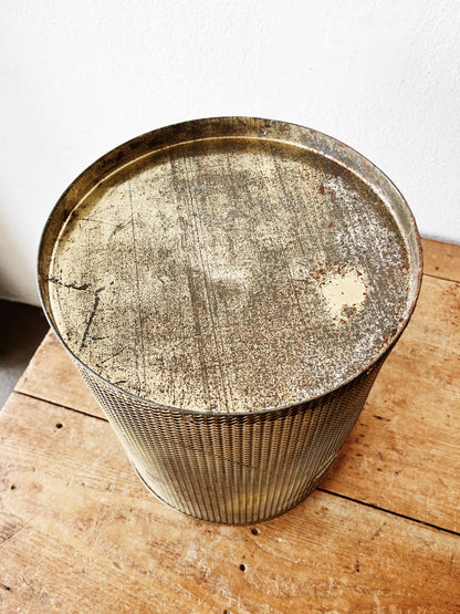 Vintage Gold Mesh Basket