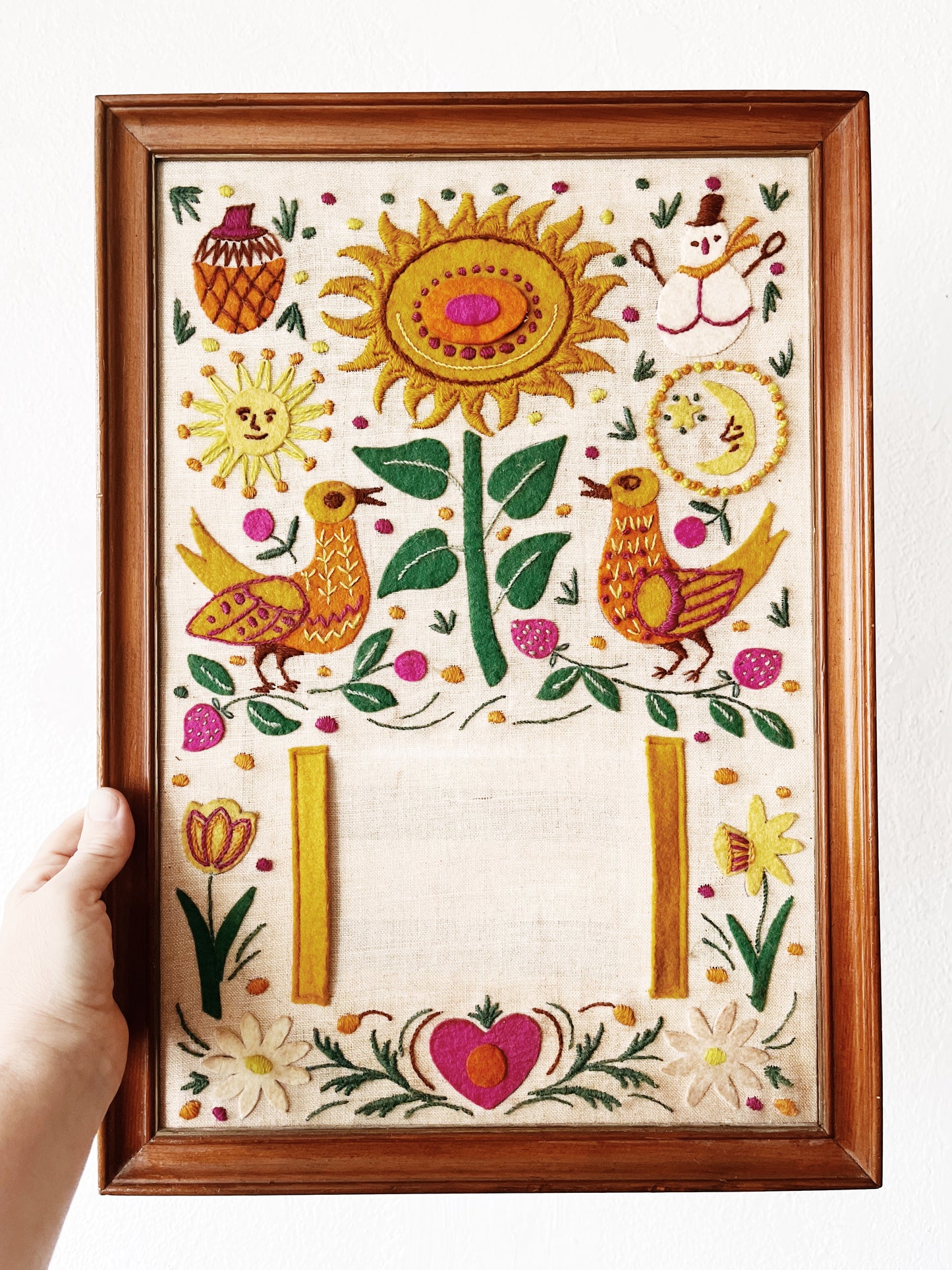 Handmade Felt Pictorial Calendar