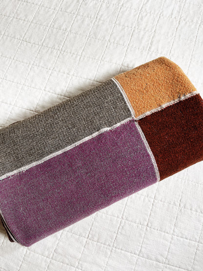 Vintage Wool Colorblock Blanket