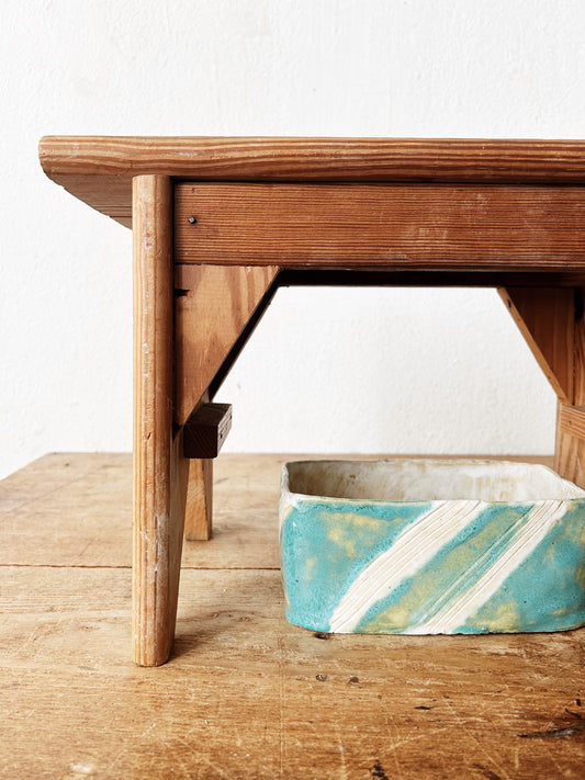 Handmade Vintage Wood Stool