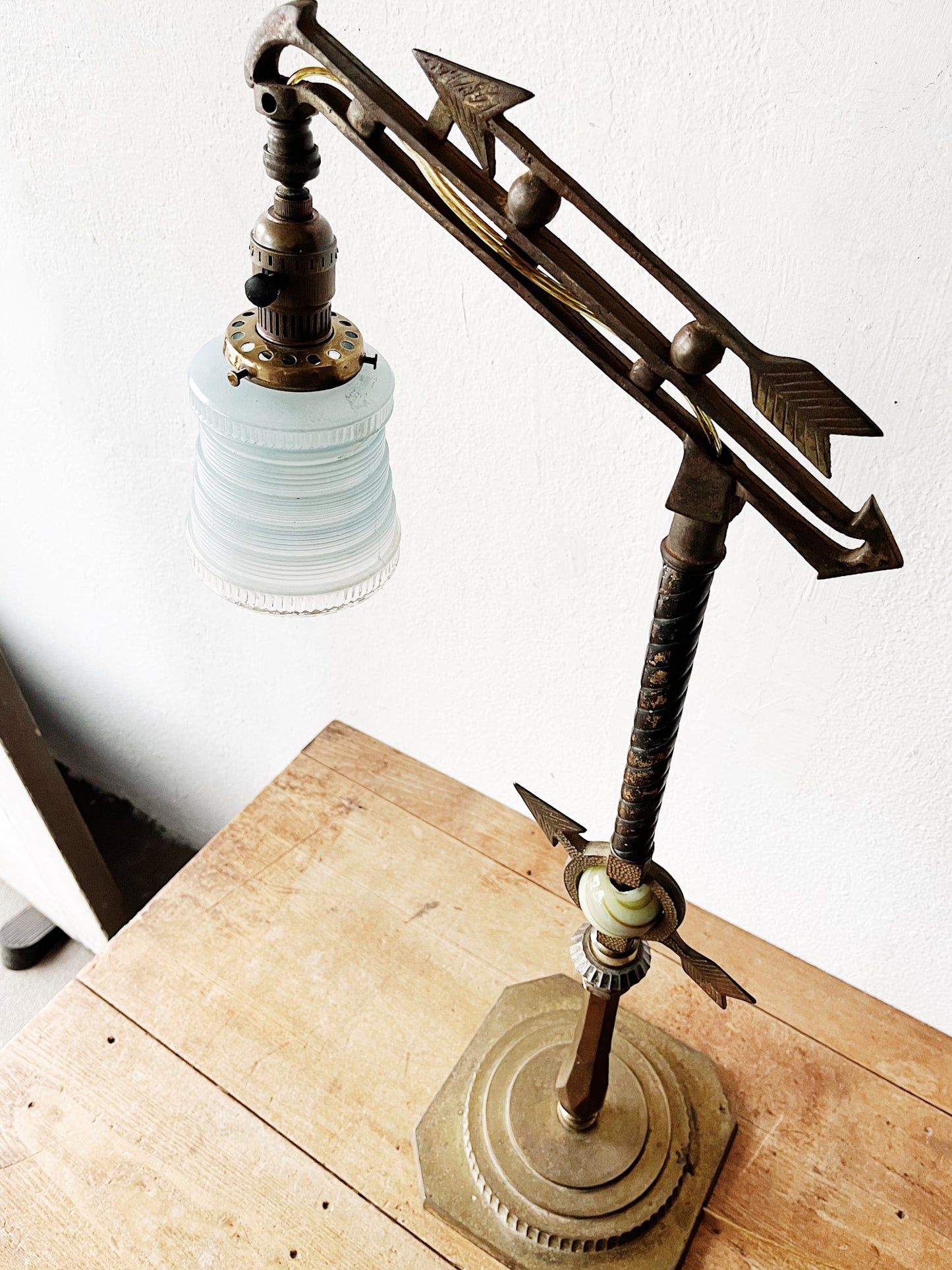 Art Deco Bridge Arm Lamp