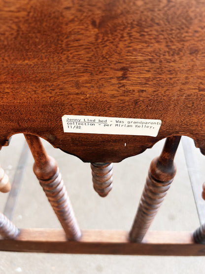 Antique Jenny Lind Spool Daybed with Custom Cushions