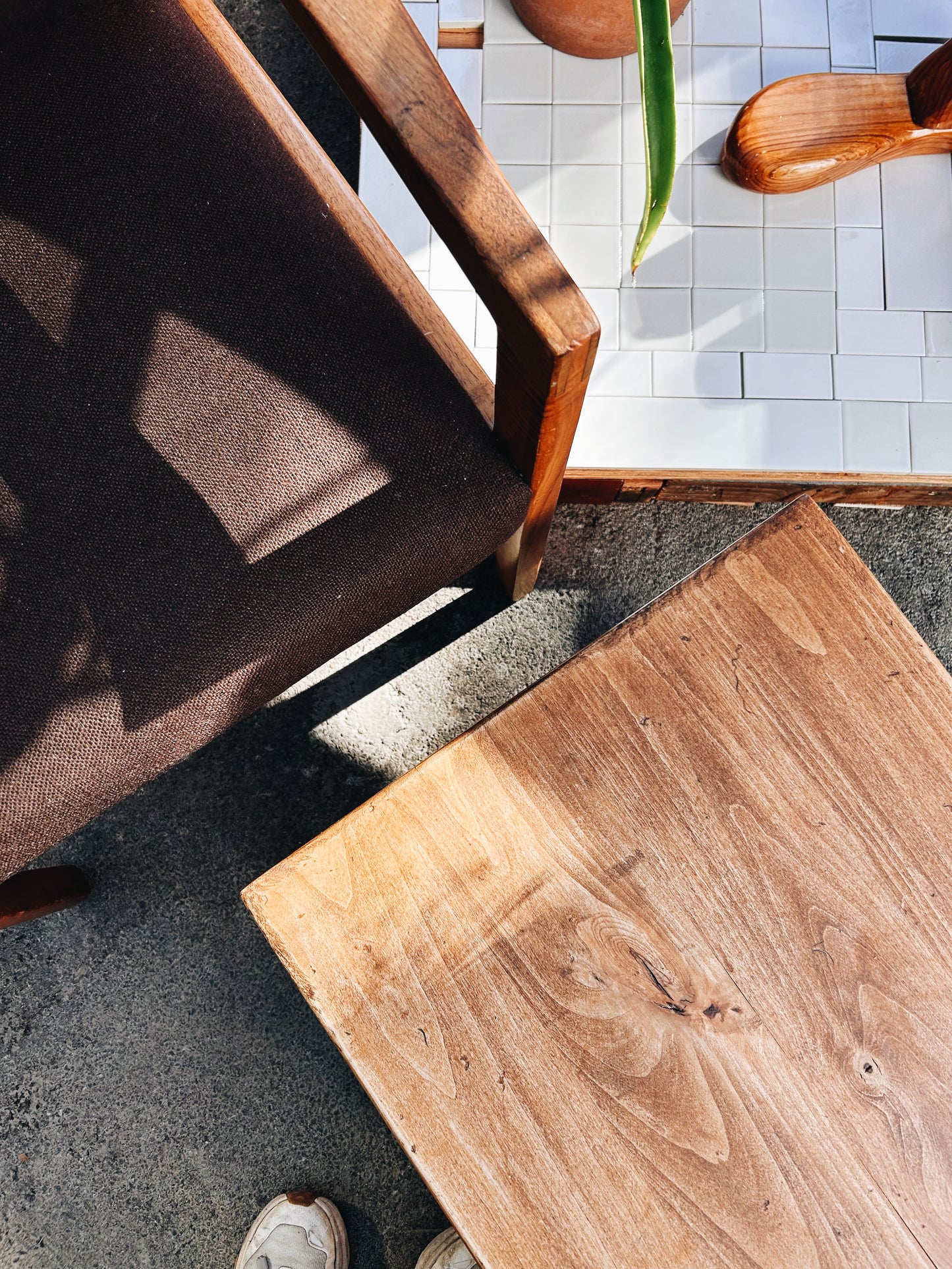 Vintage Walnut Arm Chair