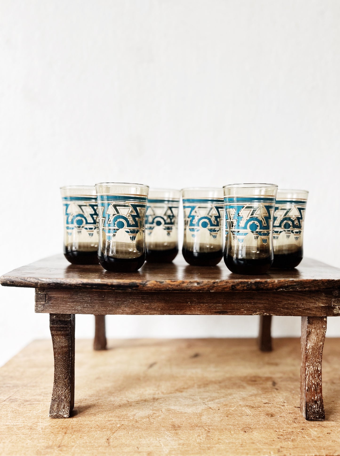 Set of Six Vintage Glasses