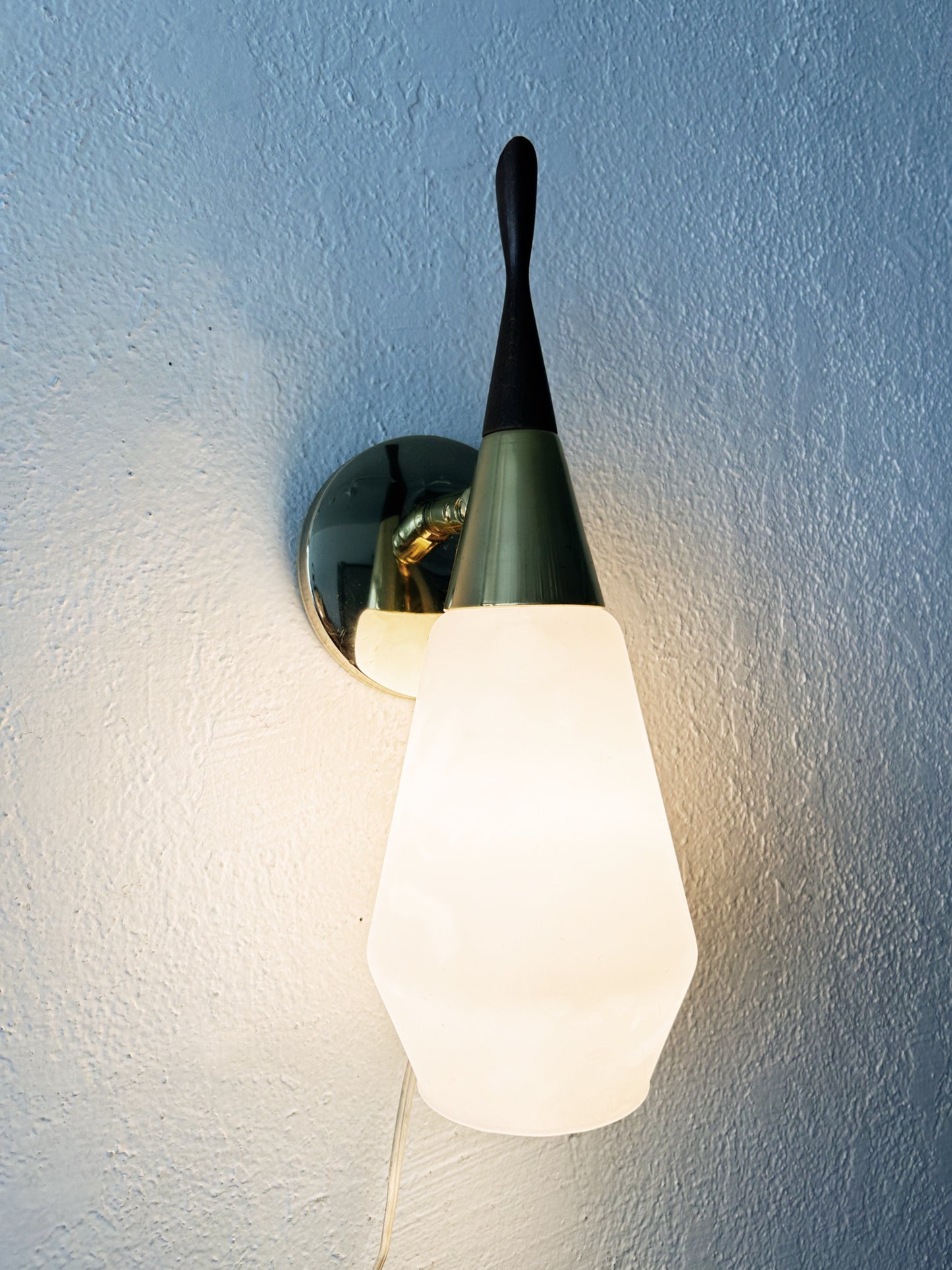 Mid Century Opaline Glass Sconce