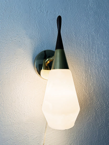 Mid Century Opaline Glass Sconce