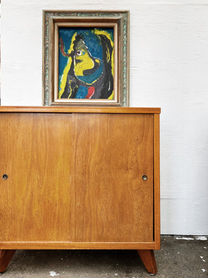 Vintage Sliding Door Cabinet