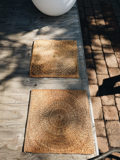 Pair Vintage Seagrass Tatami Mats