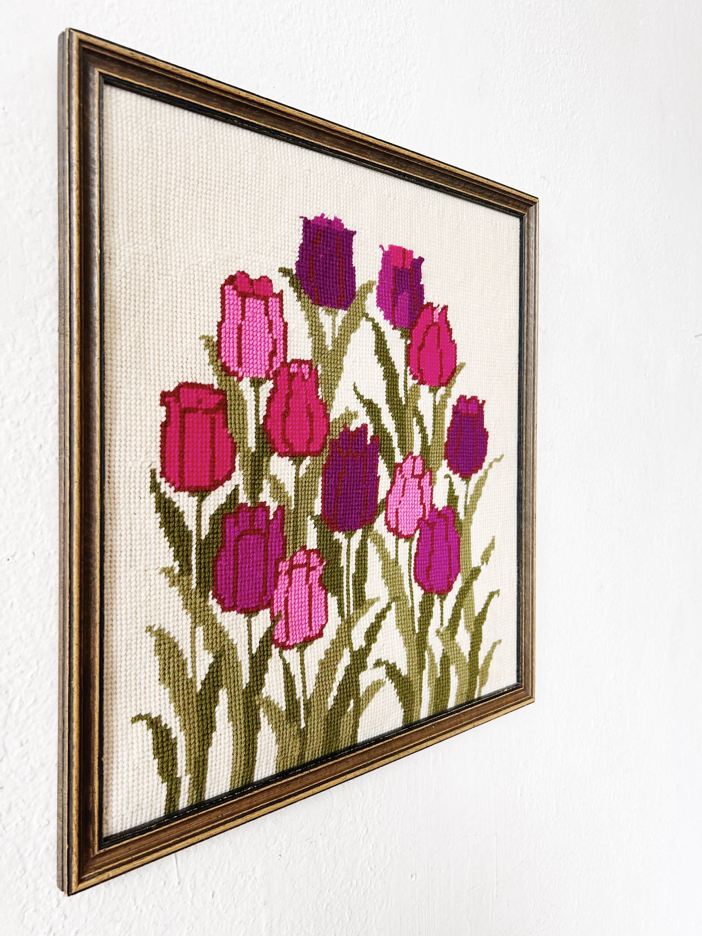 Vintage Framed Needlepoint